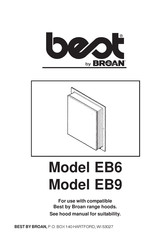 Broan best EB6 Manual De Usuario