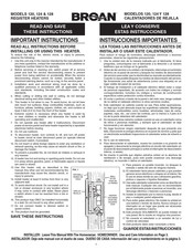 Broan 124 Manual De Usuario