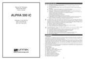 Unitek ALPHA 500 iC Manual Del Usario