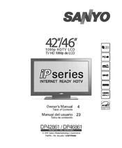 Sanyo DP42861 Manual Del Usuario