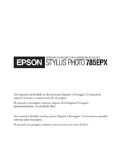 Epson STYLUS PHOTO 785EPX Manual Del Usaurio