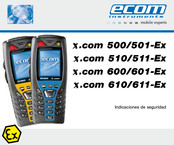 Ecom Instruments x.com 510/511-Ex Indicaciones De Seguridad