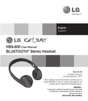 LG GROVE HBS-600 Manual Del Usaurio