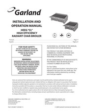 Garland HE Serie Manual De Instalación Y Operación