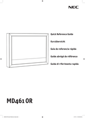 NEC MD461OR Guía De Referencia Rápida