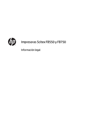 HP Scitex FB750 Manual Del Usaurio