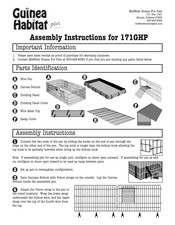 Midwest Guinea Habitat Plus 171GHP Instrucciones De Ensamblaje