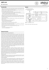 Elko EP iNels GBP3-60 Manual De Instrucciones