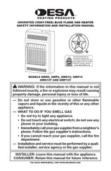 DESA Heating Products GWP10 Información De Seguridad Y Manual De Instalación