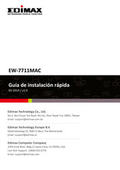 Edimax EW-7711MAC Guía De Instalación Rápida