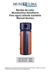 Mundoclima Aerotherm SO 30 010 Manual Tecnico