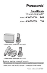 Panasonic KX-TGP550 T01 Guía Rápida