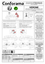 Conforama VERONE 593072 Manual De Montaje