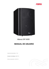 Fanvil Altavoz SIP iW30 Manual De Instrucciones