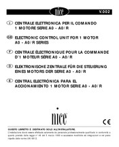 Nice A0/R Serie Manual De Instrucciones