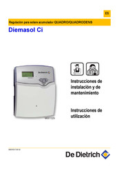 De Dietrich QUADRO Diemasol Ci M001329 Instrucciones De Instalación Y De Mantenimiento