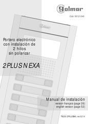 golmar 50121240 Manual De Instalación