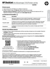 HP DeskJet Ink Advantage 1110 Serie Manual De Instrucciones