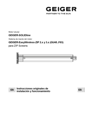 GEIGER SOLIDline Serie Instrucciones Originales De Instalación Y Funcionamiento