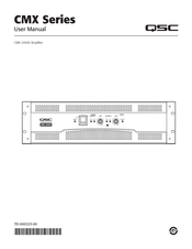Qsc CMX Serie Manual Del Usuario