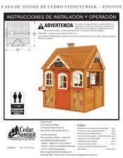 Cedar Summit STONEYCREEK Instrucciones De Instalación Y  Operación