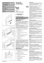 Bpt OPHERA B Instrucciones Para La Utilización Y Instalación