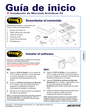 Microtek ArtixScan F2 Manual Del Usaurio