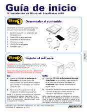 Microtek ScanMaker i480 Guía De Inicio