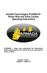 Armada Technologies Pro800D Instrucciones De Operación