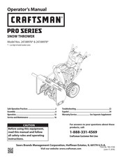 Craftsman PRO 247.88978 Serie Manual Del Operador