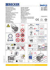 Becker Variair SV 300/1 Instrucciones Para El Manejo