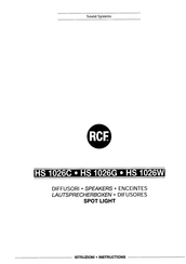rcf HS 1026C Manual Del Usuario