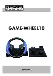 König Gaming GAME-WHEEL10 Manual Del Usaurio