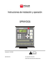 Muller Elektronik SPRAYDOS Instrucciones De Instalación Y  Operación