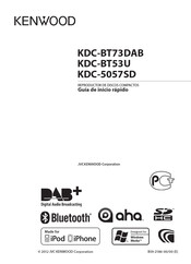 Kenwood KDC-BT73DAB Guia De Inicio Rapido