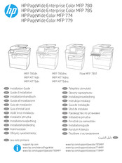 HP PageWide Enterprise Color MFP 780 Serie Guia De Instalacion