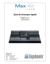 Euphonix Max Air Guía De Arranque Rápido