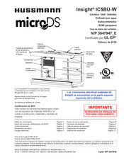 Hussmann Insight IC5BU-W Manual De Instrucciones