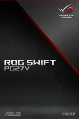 Asus ROG SWIFT PG27V Manual De Instrucciones