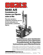 HENNESSY INDUSTRIES Coats 5040 A Instrucciones Para Mantenimiento