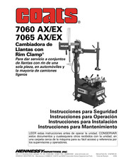 HENNESSY INDUSTRIES Coats 7060 EX Instrucciones Para Mantenimiento