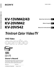 Sony KV-13VM43 Manual De Instrucciones