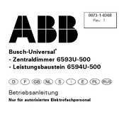 ABB Busch-Universal 6594U-500 Manual De Instrucciones