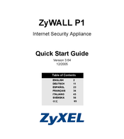 Zyxel ZyWALL P1 Guia De Inicio Rapido