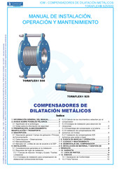 Comeval TORAFLEX S25 Manual De Instalación, Operación Y Mantenimiento