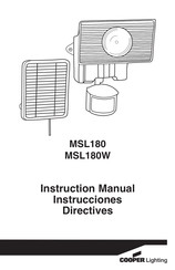 Cooper Lighting MSL180 Manual De Instrucciones