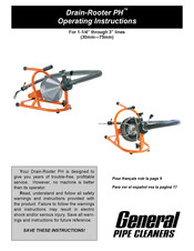 General Drain-Rooter PH Instrucciones De Operación