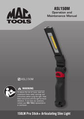 MAC TOOLS ASL150M Manual Del Usaurio