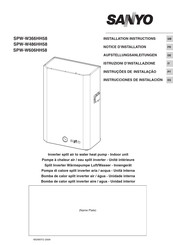 Sanyo SPW-W486HH58 Instrucciones De Instalación