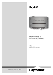 Raymarine Ray260 Instrucciones De Instalación Y Manejo